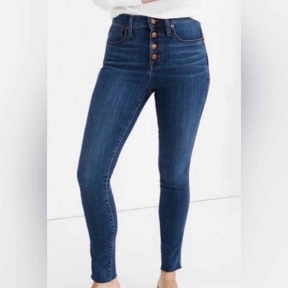 Madewell Button Fly Mid Rise Skinny Jeans Style M2236 Womens Size 31
